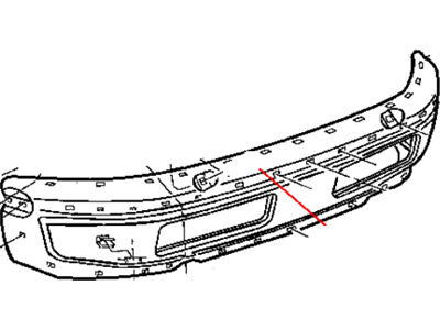 Mopar 55076599AE Bumper Front