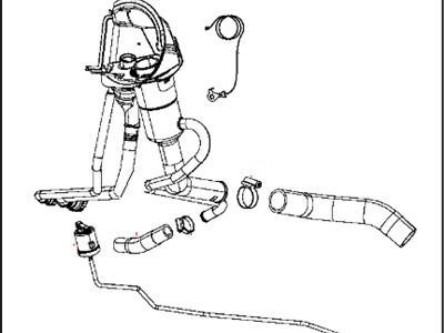 Ram 68217841AB TUBE Fuel Filler