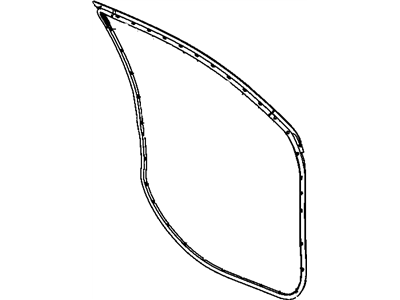 Mopar 5067766AB Weatherstrip Front Door Mounted