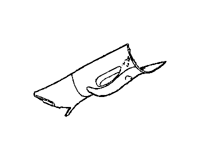 5JP15BDXAC Mopar Molding A Pillar Illustration 1 of 1