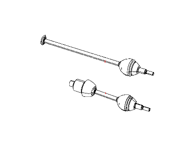 Chrysler 4880311AC SHAFT Front Drive