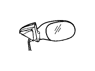 Chrysler 5018464AA GLASS Mirror Replacement