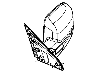 Mopar 68142673AF Mirror Outside Rearview