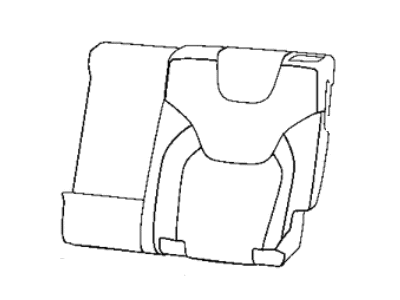 Mopar 6ST19LA8AD Cover Rear Seat Back Left