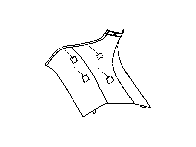 Jeep 5HS30BD1AH MOLDING D Pillar