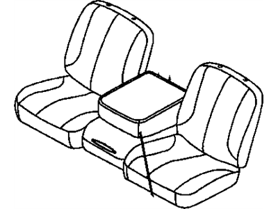 Dodge 1NL56BD3AA COVER Front Seat Back