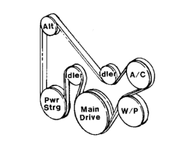 Dodge Grand Caravan Drive Belt - Q4060978