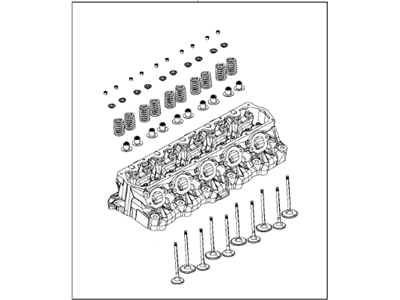 Mopar RL037711AF Head Cylinder With Valves / Valvetrain Mopar RL037711AF Head Cylinder With Valves / Valvetrain