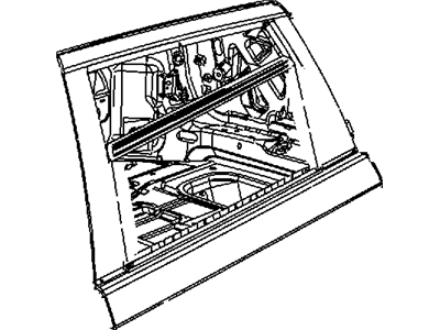 Mopar 5076873AC Weatherstrip Rear Door Flush Glass