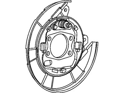 68001746AC Mopar Plate Brake Backing Illustration 1 of 1
