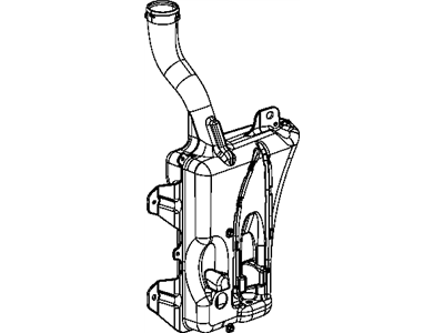 Mopar 68081369AC Reservoir Windshield Washer Mopar 68081369AC Reservoir Windshield Washer