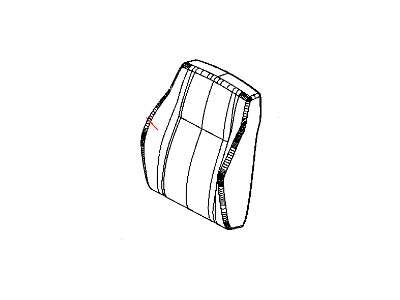 Mopar 1EX001D5AA Cover Front Seat Back Mopar 1EX001D5AA Cover Front Seat Back
