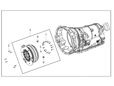 Dodge 68283000AA TRANSMISSION With Torque Converter