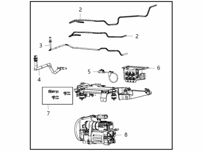 Ram 68496113AB COMPRESSOR ASSEMBLY Air Suspension