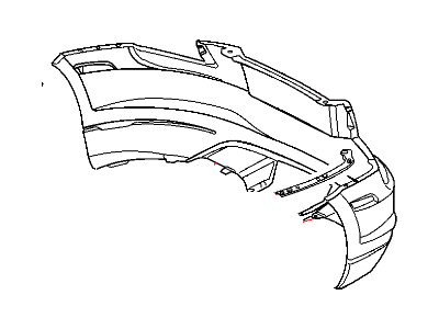 Mopar 5159188AA Fascia Rear Primed