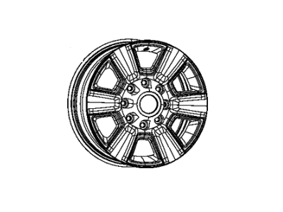 Ram 1VQ87RUWAA WHEEL Aluminum