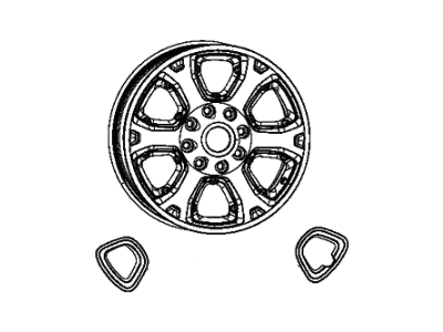 Mopar 1VQ85AAAAC Wheel Aluminum