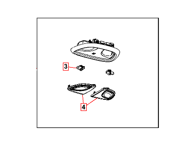 1TP73DX9AB Mopar Lamp Dome Illustration 1 of 1