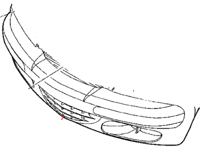 XA00TZZAA Mopar Grille Lower Cooling Chrome Accent Illustration 1 of 1