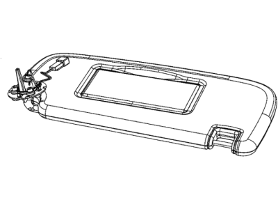 Jeep 1WK20HL1AF VISOR Illuminated
