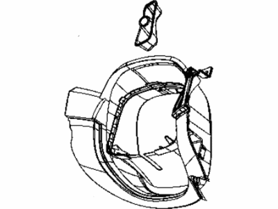 Dodge 5UW41DX9AA GAP HIDER Steering Column Shroud