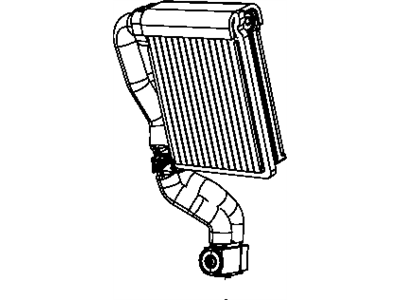 Dodge 68038191AA EVAPORATOR Air Conditioning Includes: Tubes, O-Rings, Expansion Valve, Screws, Seals