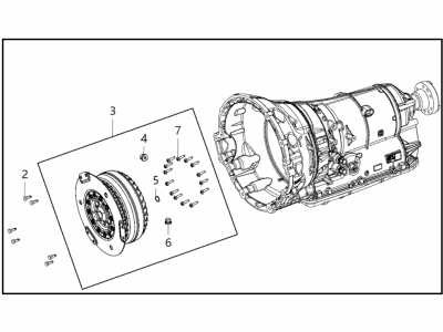 Chrysler 68456184AA TRANSMISSION With Torque Converter