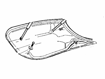 1997 Dodge Viper Weather Strip - 4763671AB