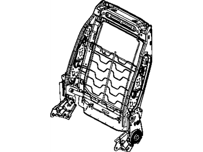 Mopar 5183309AA Frame Front Seat Back 5183309AA Mopar Frame Front Seat Back Illustration 1 of 1