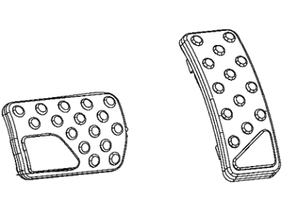 1PH25DX9AA Mopar Overlay Kit Brake And Accelerator Pads Illustration 1 of 1