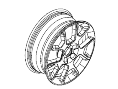 Jeep 6VN20MAAAA WHEEL Aluminum