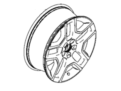 Jeep 6YK47MA7AA Wheel, Alloy