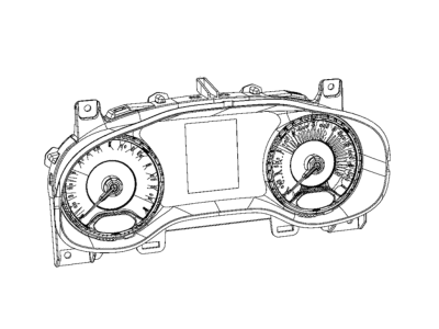 Jeep 6ZQ50KXHAA CLUSTER Instrument Panel
