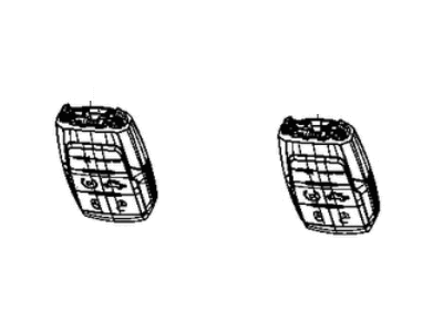 Ram 68365299AC TRANSMITTER Integrated Key FOB