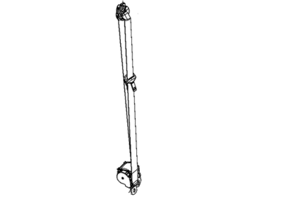 Ram 5KP981X7AC SEAT BELT Rear Outer Includes Mounting Bolts