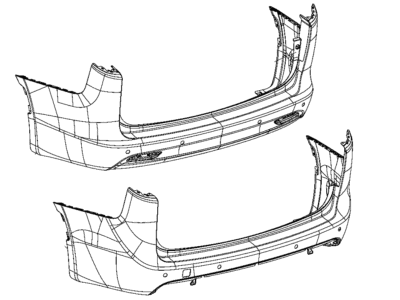 Chrysler 68312628AB FASCIA Rear Primed