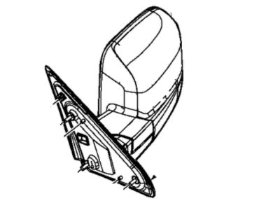 Ram 5XY521BUAE MIRROR Outside Rearview