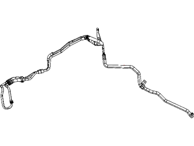Jeep 5105989AH HOSE AND COOLER Power Steering Return