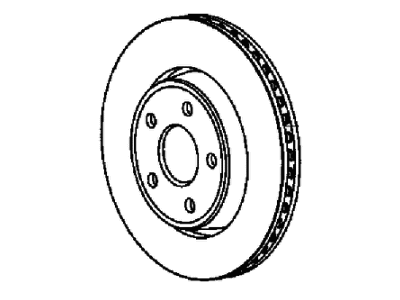 Jeep 2AMV9275AB ROTOR Brake Rear
