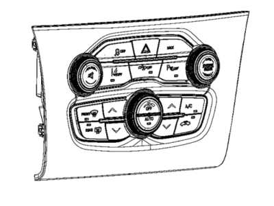 Mopar 68293628AC Center Stack Vehicle Feature Controls