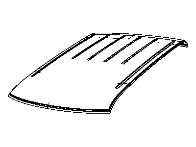 Dodge 55372045AB PANEL Roof Without Sunroof Opening