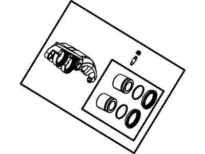 Ram R8049177AB CALIPER ASSEMBLY Disc Brake Rear