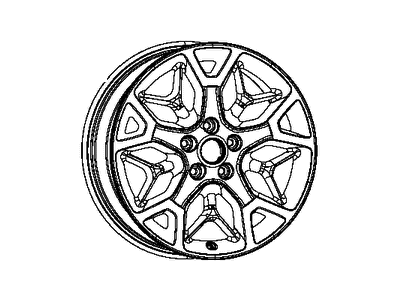 Jeep 6EZ051A7AB WHEEL Aluminum