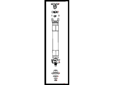 5146818AA Mopar Shaft Drive Rear, Front Section Illustration 1 of 1