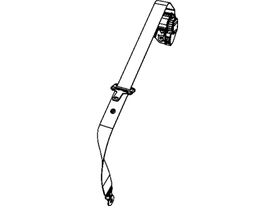Dodge 1EM331D5AB SEAT BELT Swivel Seat