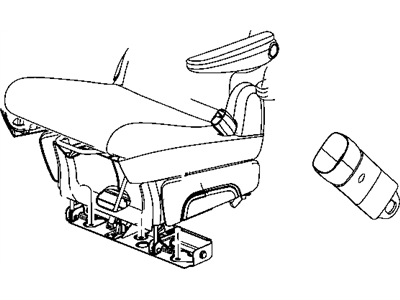 Dodge 1EM701DVAA SEAT BELT Rear Quad Inner