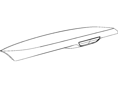 Jeep 68086312AD SPOILER Liftgate Includes seal