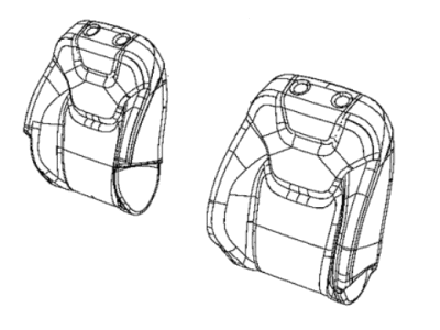 Jeep 6SS79RB5AA COVER Front Seat Back