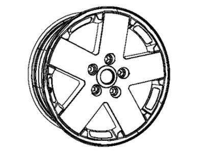 Jeep 1JC34PAKAB WHEEL Aluminum