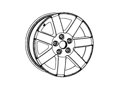 Jeep 1TK93NTZAC WHEEL Aluminum